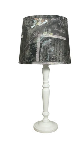 Eggshell Spindle Table Lamp with Shade - Albert Estate Ltd.