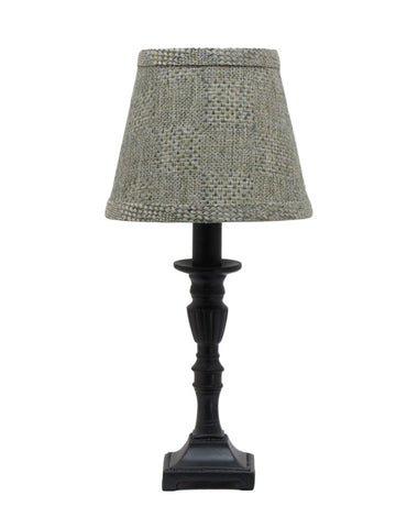 Gray Accent Lamp with Gray Pattern Shade - Albert Estate Ltd.