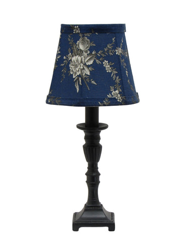 Gray Accent Lamp with Gray Floral Pattern Shade - Albert Estate Ltd.