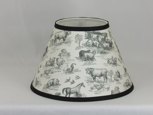 Aqua Quart Mason Jar Lamp with Farm Shade