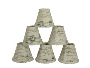 Itailan Script Shade, Set of 6 - Albert Estate Ltd.