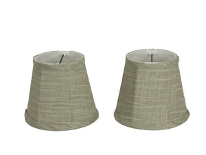 Tan Linen Shade, Set of 2 - Albert Estate Ltd.