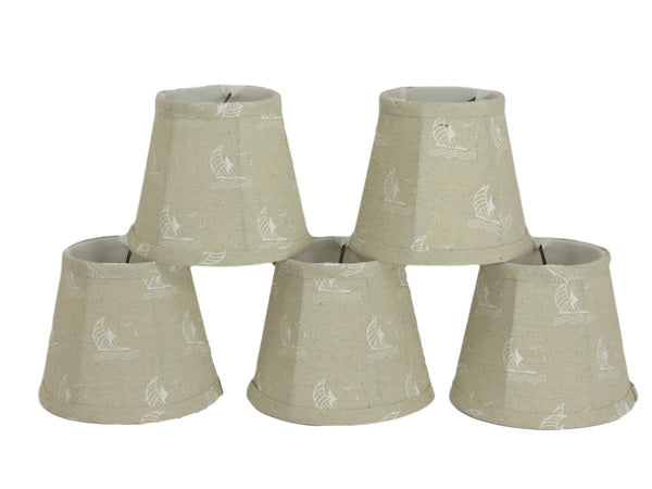 Sailboat Pattern Shade, Set of 5 - Albert Estate Ltd.